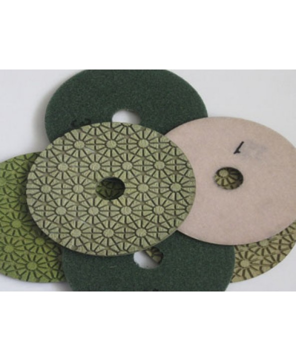 Hybrid Velcro Backed Diamond Polishing Pads (Set of 6) Hybrid Velcro Backed Diamond Polishing Pads (Set of 6)
